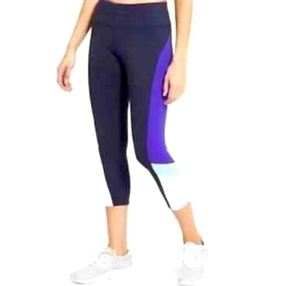 Athleta Colorblock Sonar Capri Leggings sz S